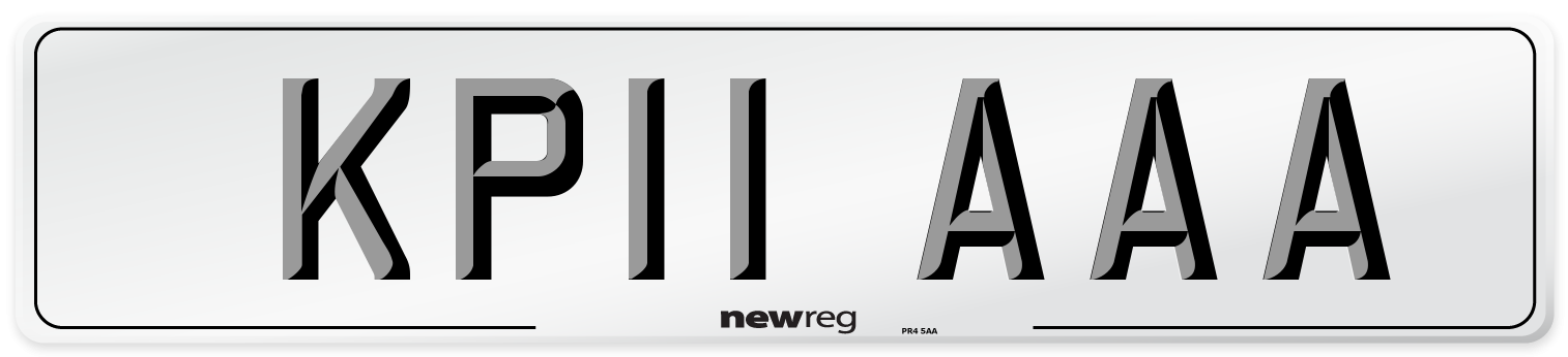 KP11 AAA Number Plate from New Reg